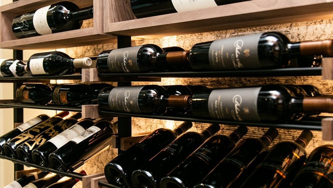 Traditional wine cellar built in a condominium