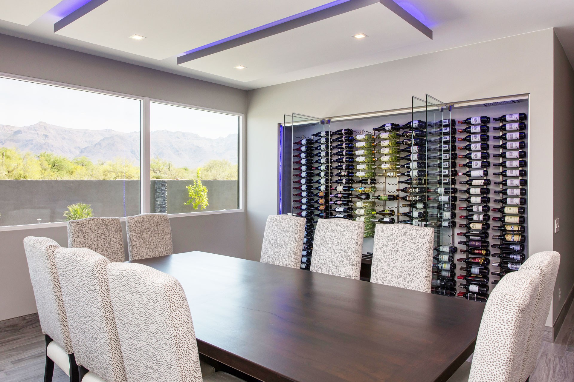 Lenn Residence custom wine wall