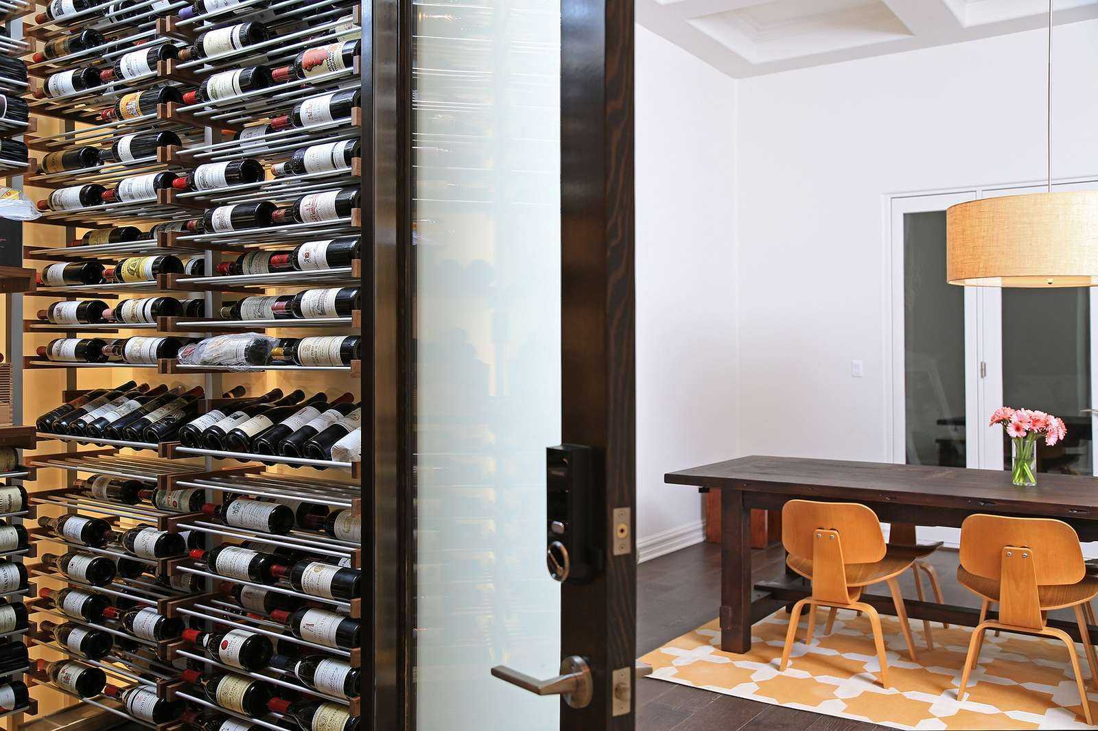 traditional wine room in residential home