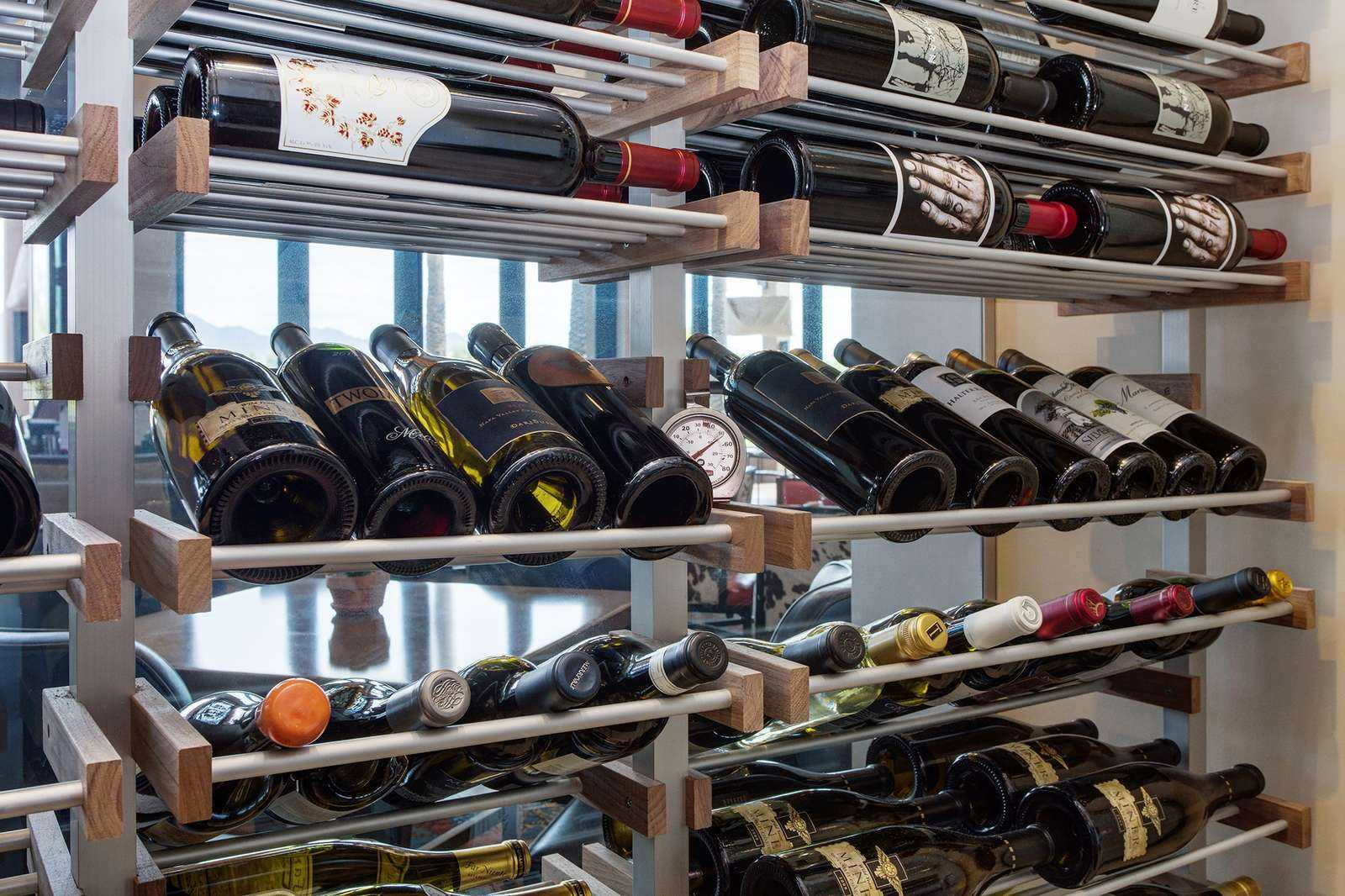 close up wine cellar details at Gainey Ranch clubhouse