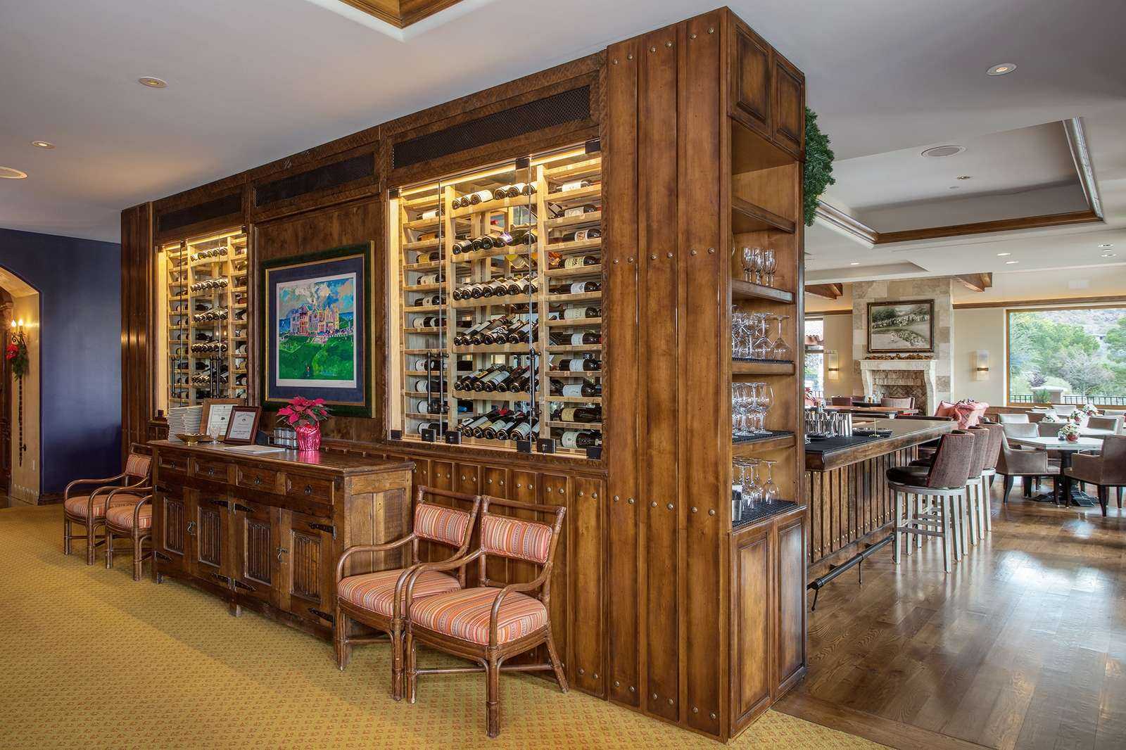 Custom wine cellar designed and built by Heritage Vine at the Paradise Valley Country Club
